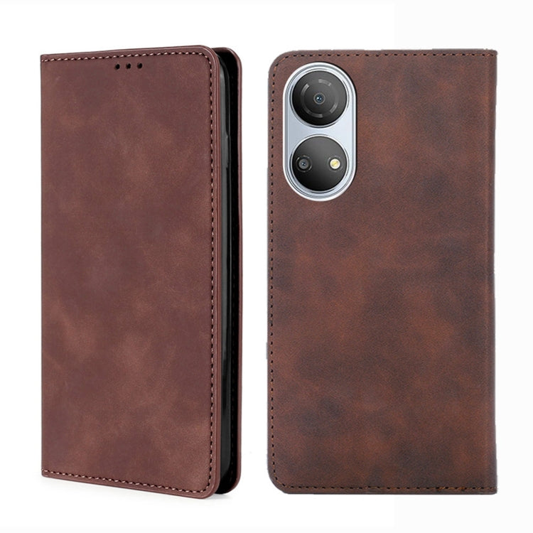 For Honor Play 30 Plus Skin Feel Magnetic Horizontal Flip Leather Phone Case