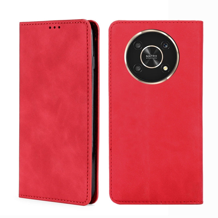 For Honor X30 Skin Feel Magnetic Horizontal Flip Leather Phone Case