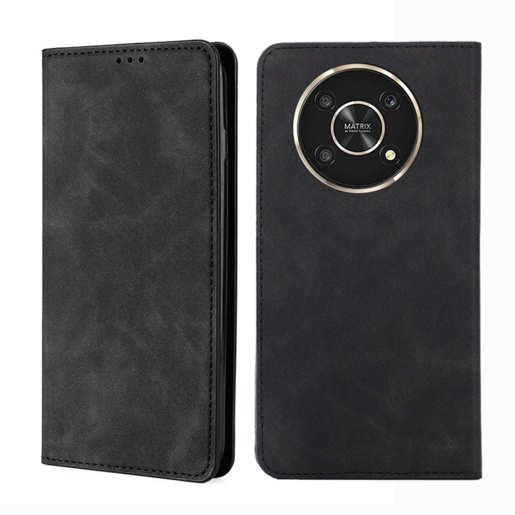 For Honor X30 Skin Feel Magnetic Horizontal Flip Leather Phone Case