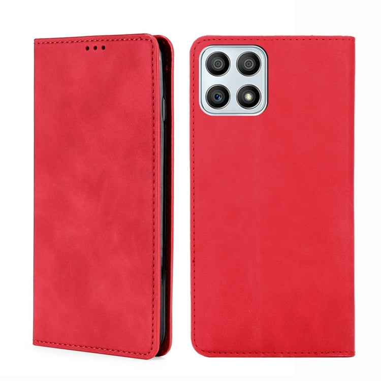 For Honor X30i Skin Feel Magnetic Horizontal Flip Leather Phone Case