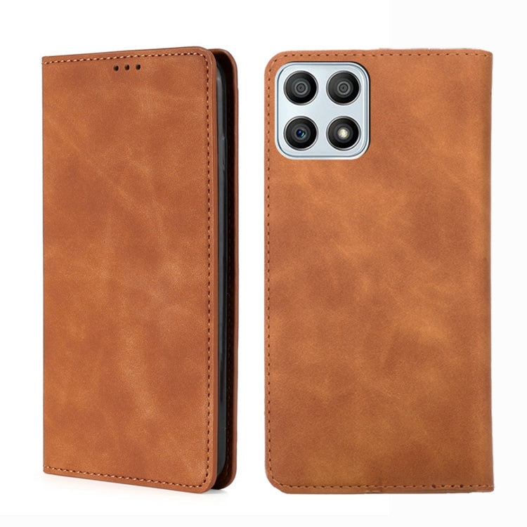 For Honor X30i Skin Feel Magnetic Horizontal Flip Leather Phone Case