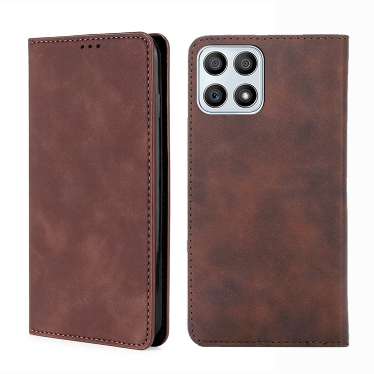 For Honor X30i Skin Feel Magnetic Horizontal Flip Leather Phone Case