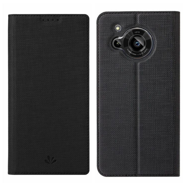 For Sharp Aquos R7 ViLi DMX Series Shockproof TPU + PU Leather Magnetic Attraction Horizontal Flip Case