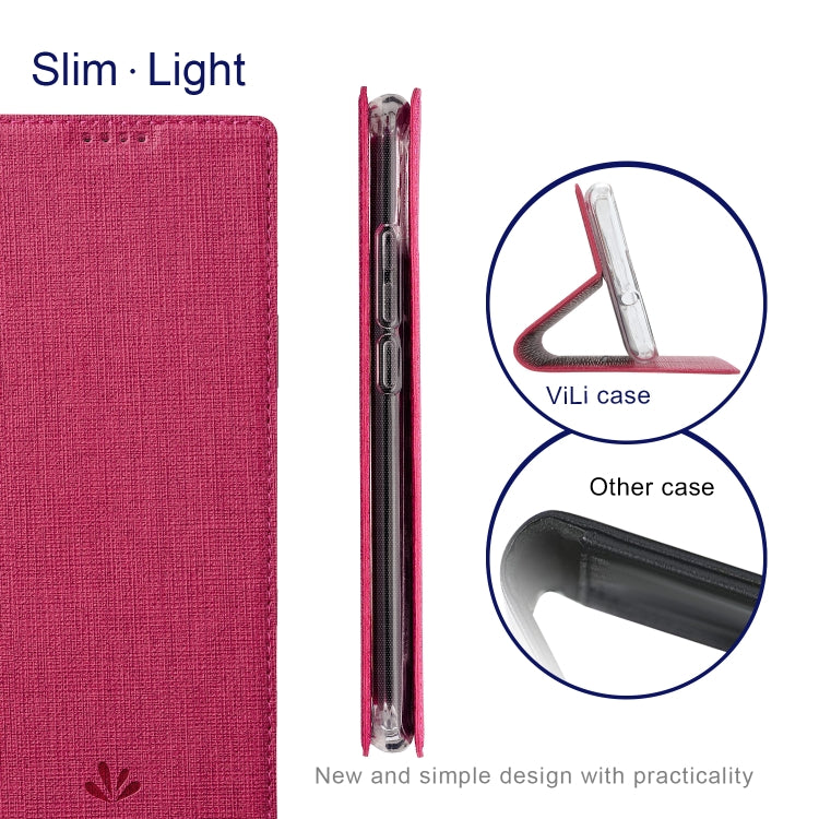 For Sharp Aquos R7 ViLi DMX Series Shockproof TPU + PU Leather Magnetic Attraction Horizontal Flip Case