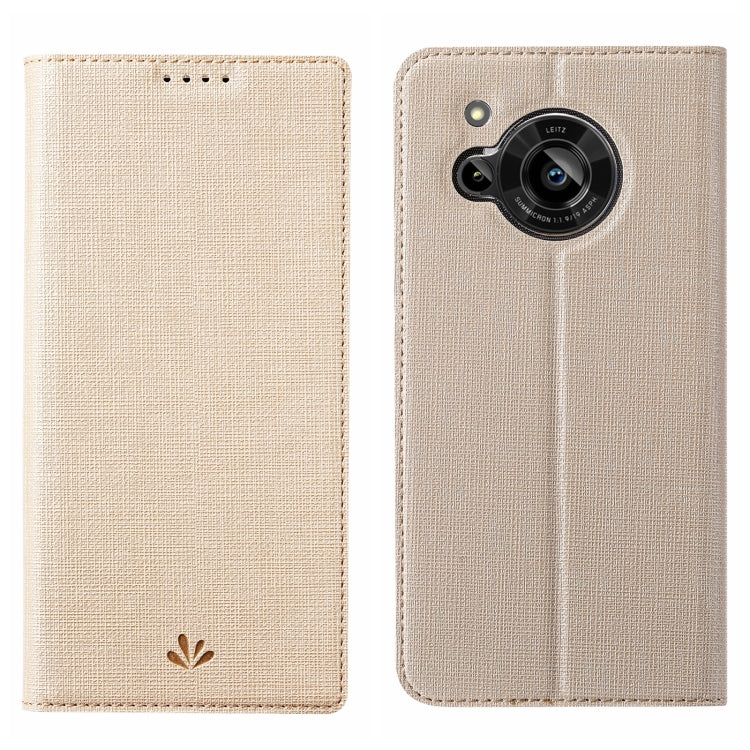 For Sharp Aquos R7 ViLi DMX Series Shockproof TPU + PU Leather Magnetic Attraction Horizontal Flip Case