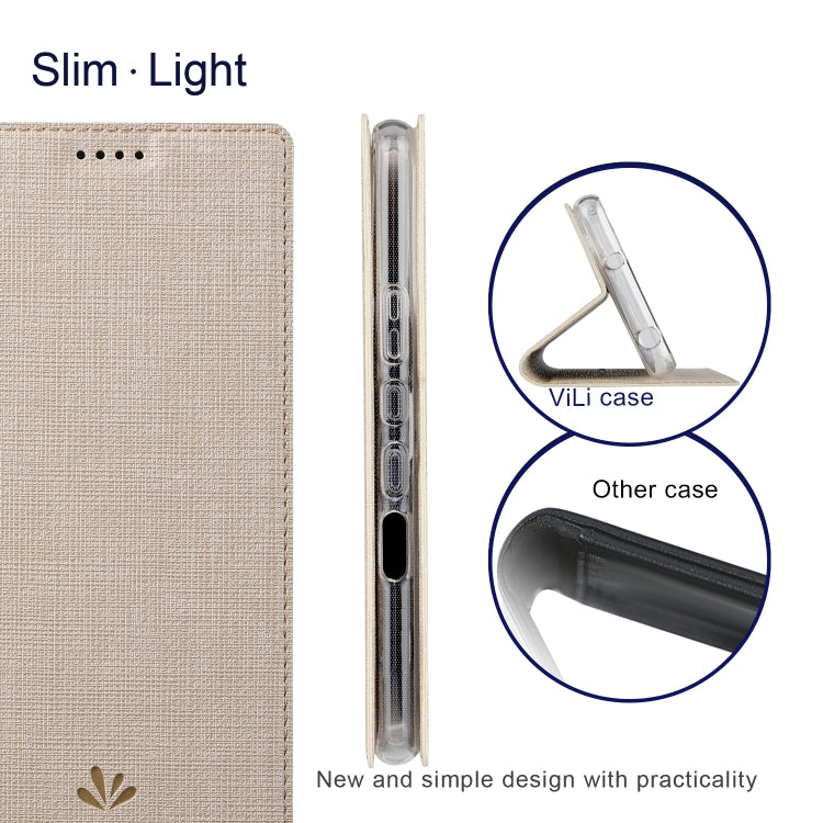 For Sharp Aquos Wish ViLi DMX Series Shockproof TPU + PU Leather Magnetic Attraction Horizontal Flip Case