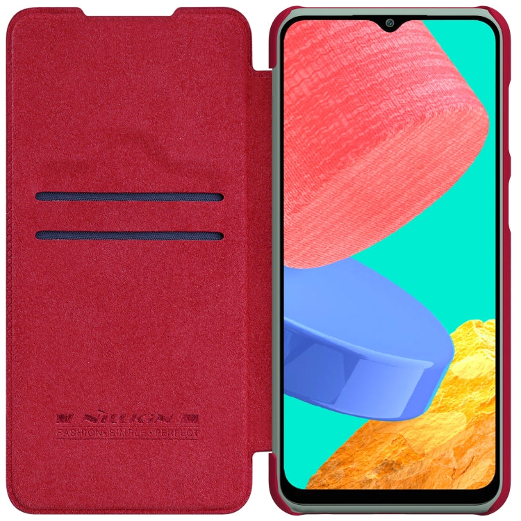 For Samsung Galaxy M33 5G NILLKIN QIN Series Crazy Horse Texture Leather Case