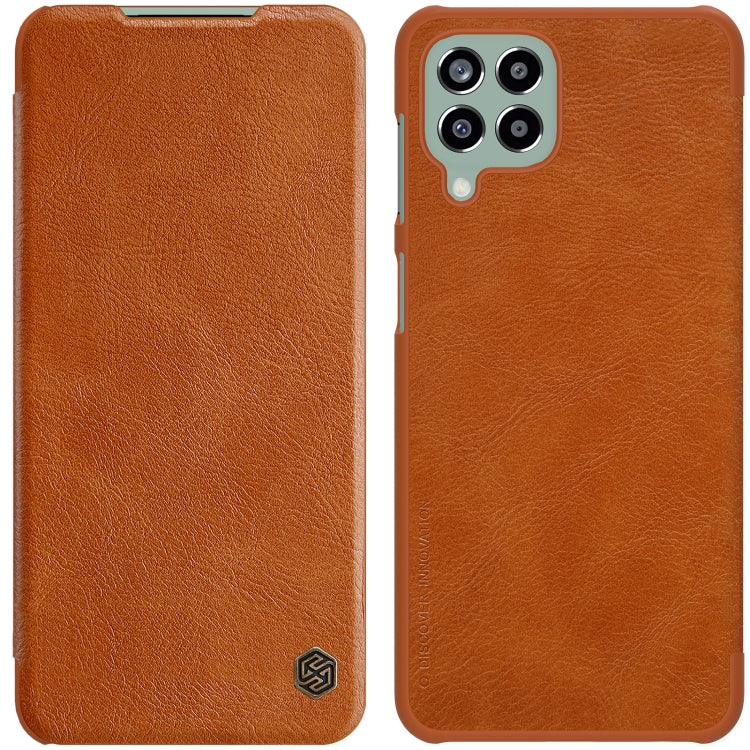 For Samsung Galaxy M33 5G NILLKIN QIN Series Crazy Horse Texture Leather Case