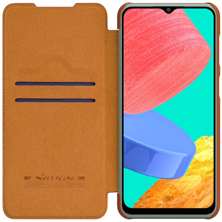 For Samsung Galaxy M33 5G NILLKIN QIN Series Crazy Horse Texture Leather Case