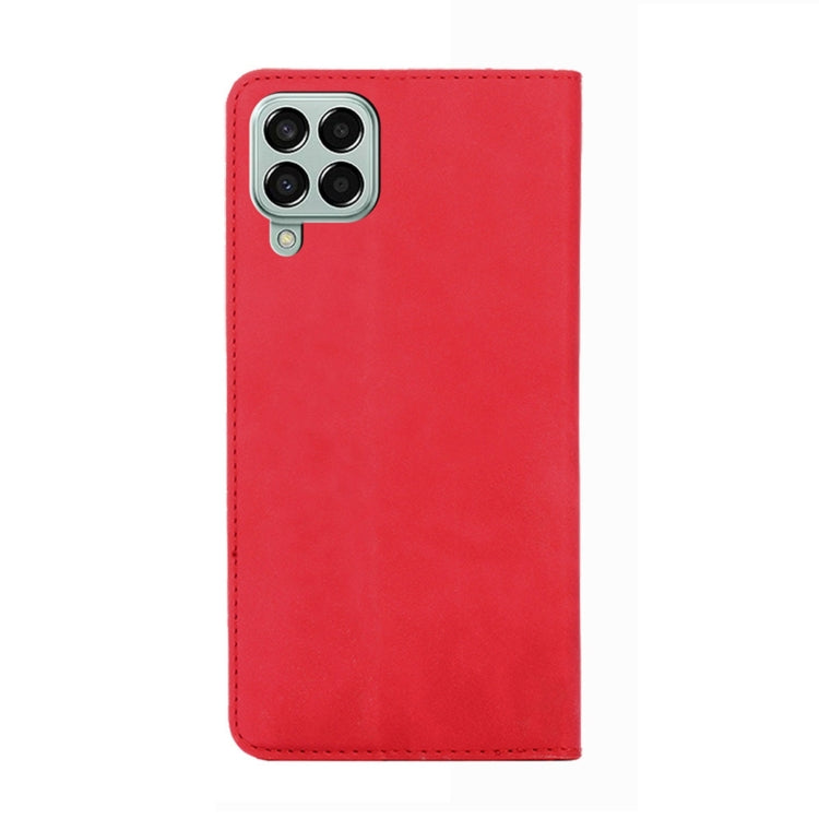 For Samsung Galaxy M33 5G Skin Feel Magnetic Horizontal Flip Leather Phone Case