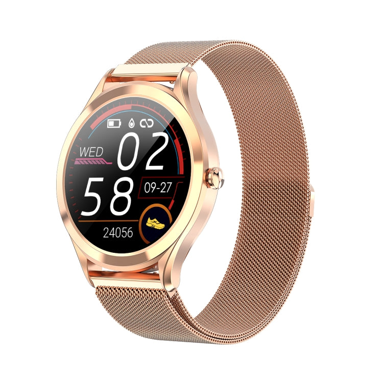 MK10 1.3 inch IPS Color Full-screen Touch Steel Strap Smart Watch, Support Weather Forecast / Heart Rate Monitor / Sleep Monitor / Blood Pressure Monitoring