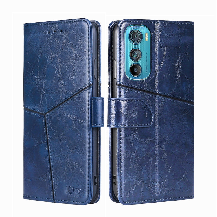 For Motorola Edge 30 Geometric Stitching Horizontal Flip Leather Phone Case