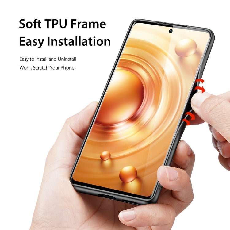 For vivo X80 DUX DUCIS Fino Series PU + TPU Phone Case(Black)