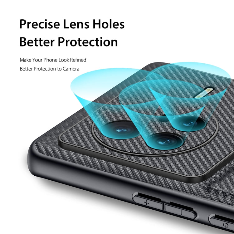 For vivo X80 DUX DUCIS Fino Series PU + TPU Phone Case(Black)