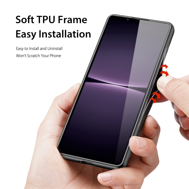For Sony Xperia 1 IV DUX DUCIS Fino Series PU + TPU Phone Case(Black)
