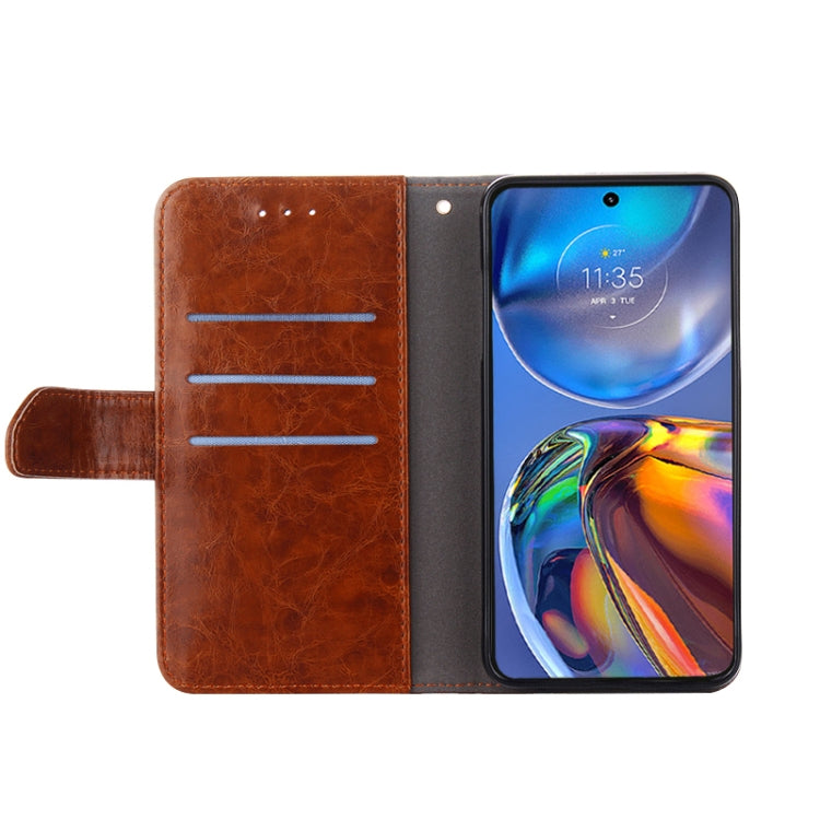 For OPPO A36 4G/A76 4G Global Geometric Stitching Horizontal Flip Leather Phone Case