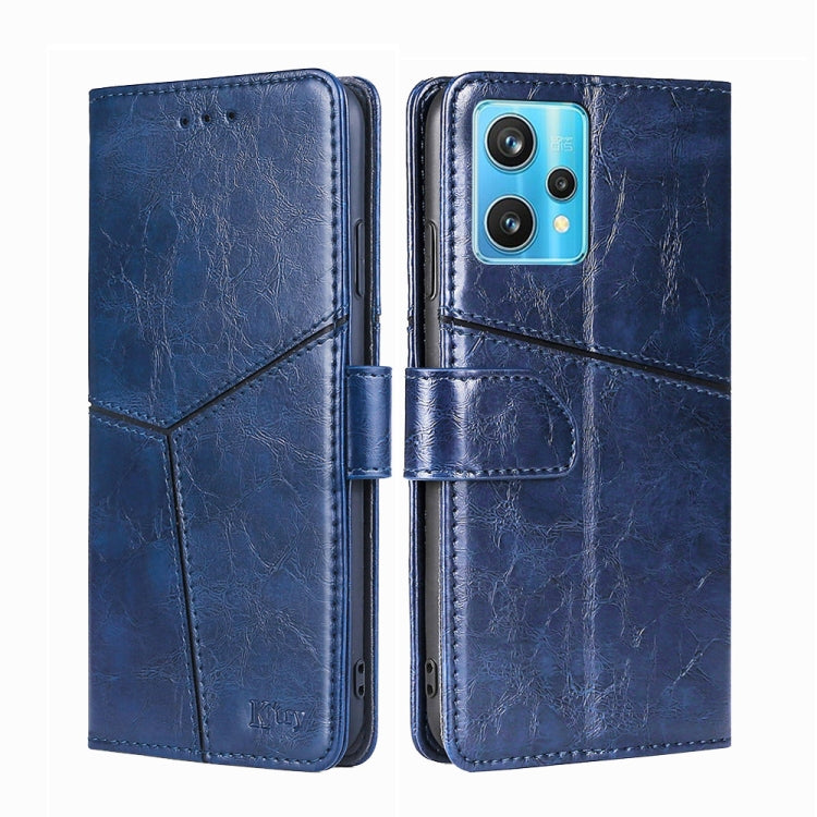 For OPPO Realme 9 Pro+ Geometric Stitching Horizontal Flip Leather Phone Case