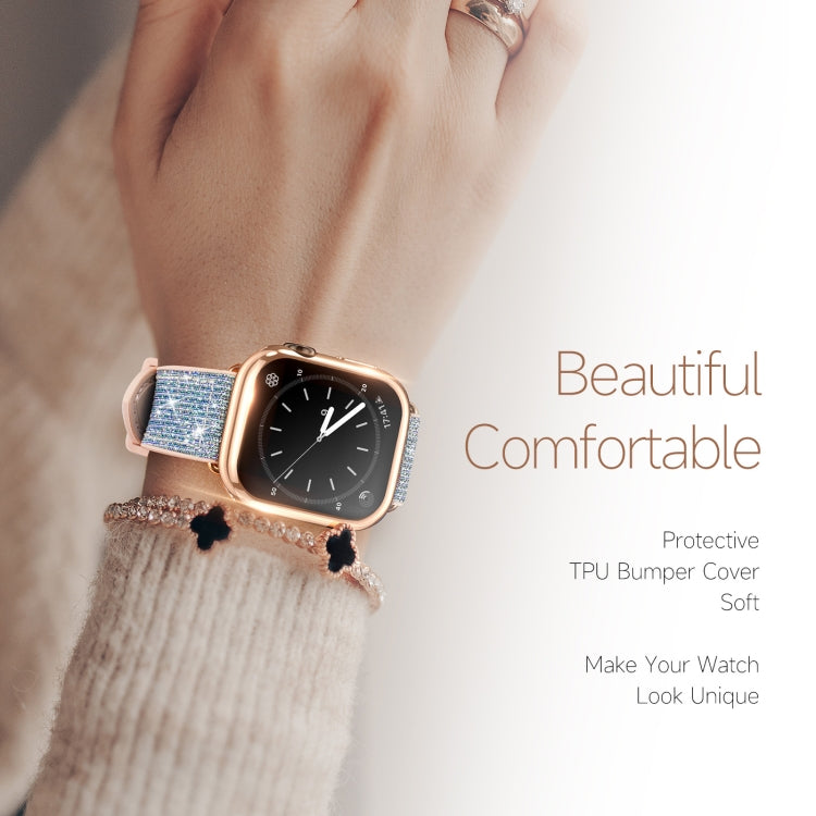 DUX DUCIS Samo Series Electroplated TPU Watch Case For Apple Watch Series 9 / 8 / 7 45mm