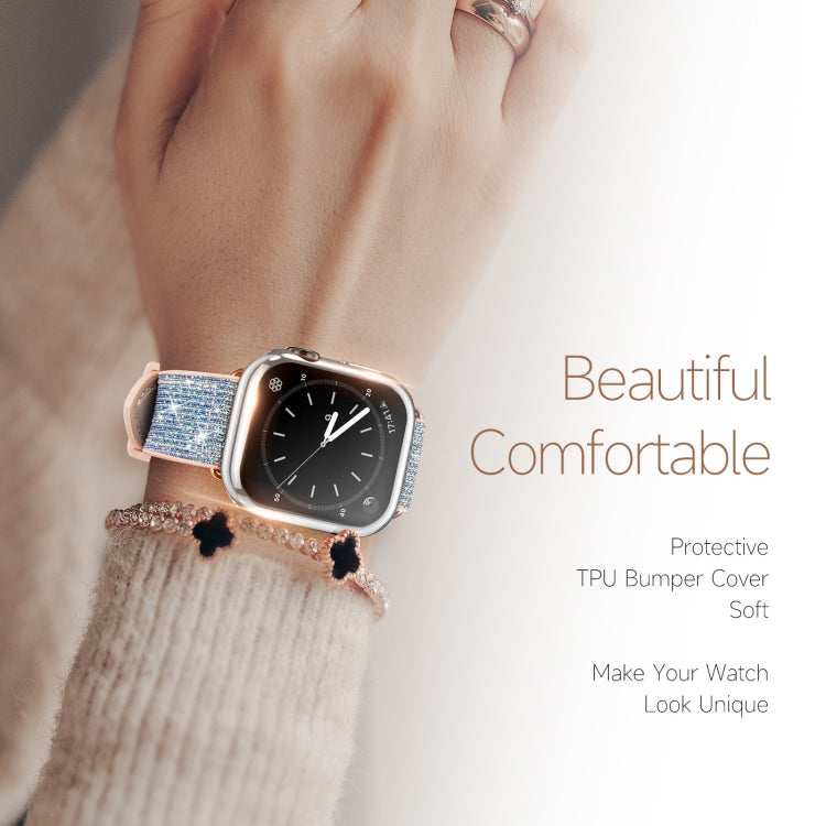 DUX DUCIS Samo Series Electroplated TPU Watch Case For Apple Watch Series 9 / 8 / 7 45mm