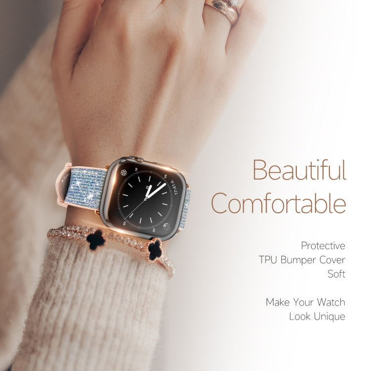 DUX DUCIS Samo Series Electroplated TPU Watch Case For Apple Watch Series 6&SE&5&4 44mm / 3&2&1 42mm
