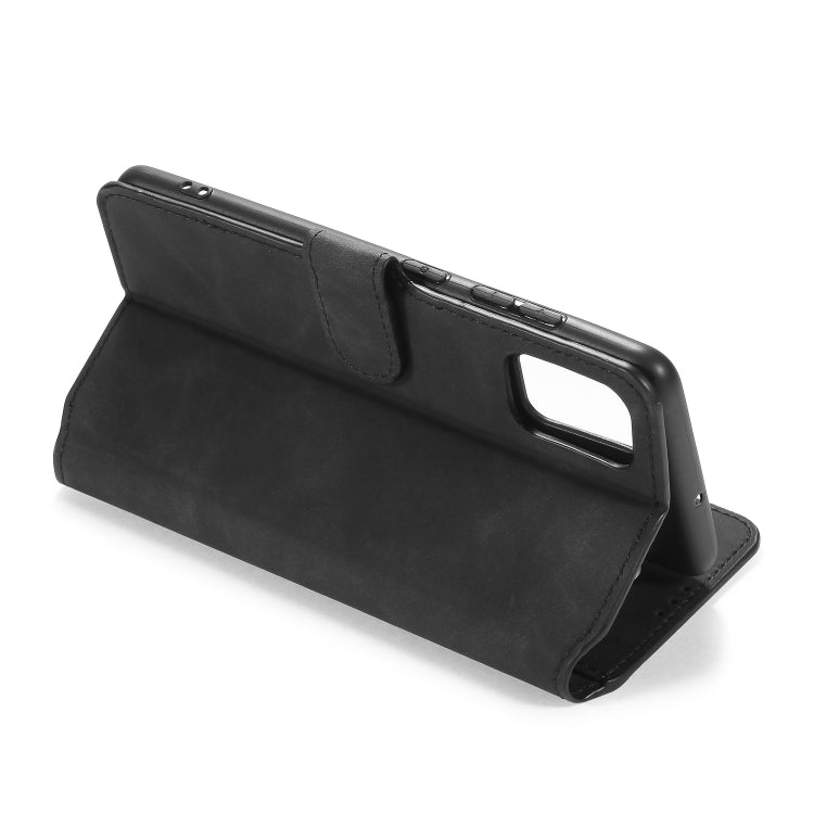 For Galaxy A51 DG.MING Retro Oil Side Horizontal Flip Case with Holder & Card Slots & Wallet