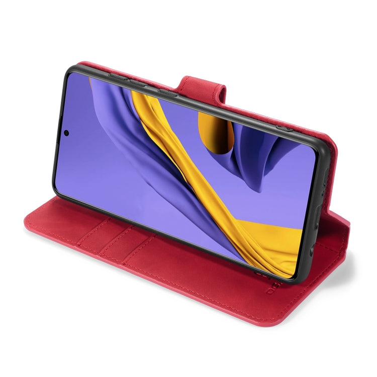 For Galaxy A51 DG.MING Retro Oil Side Horizontal Flip Case with Holder & Card Slots & Wallet