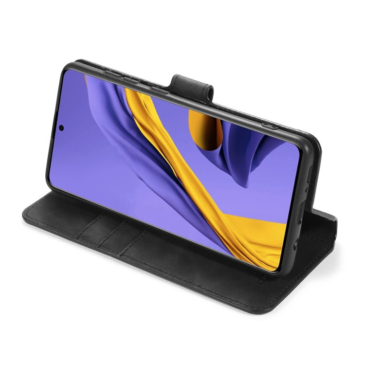 For Galaxy A71 DG.MING Retro Oil Side Horizontal Flip Case with Holder & Card Slots & Wallet