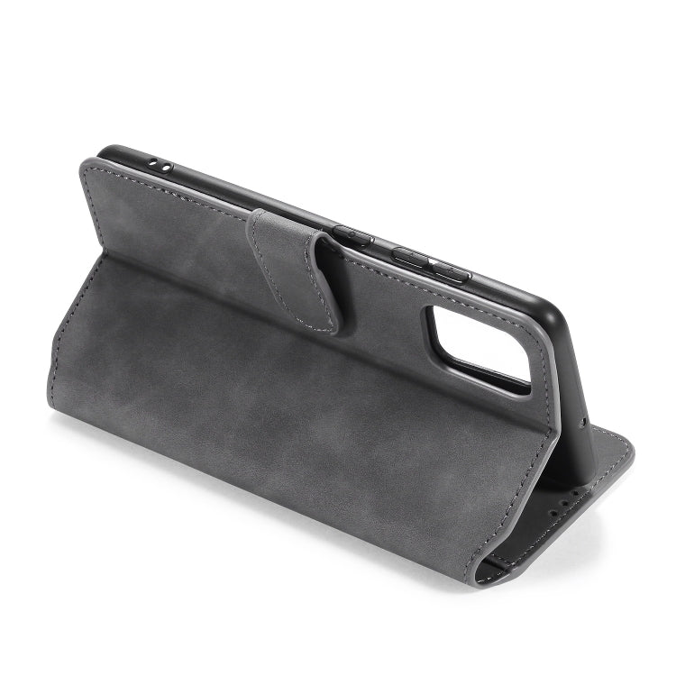 For Galaxy A71 DG.MING Retro Oil Side Horizontal Flip Case with Holder & Card Slots & Wallet