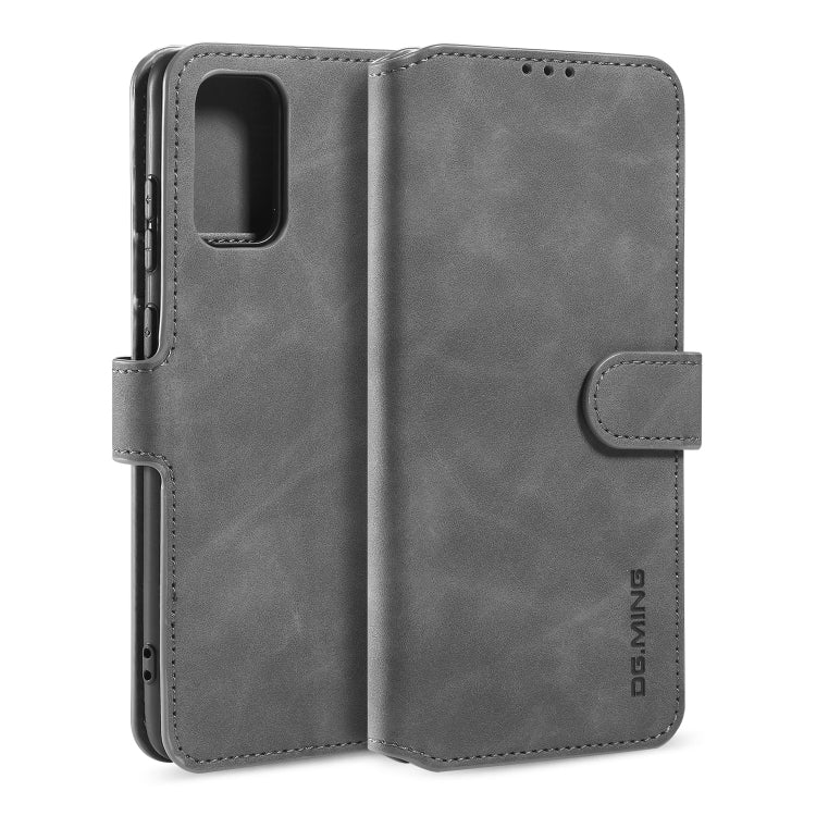 For Galaxy S20 DG.MING Retro Oil Side Horizontal Flip Case with Holder & Card Slots & Wallet