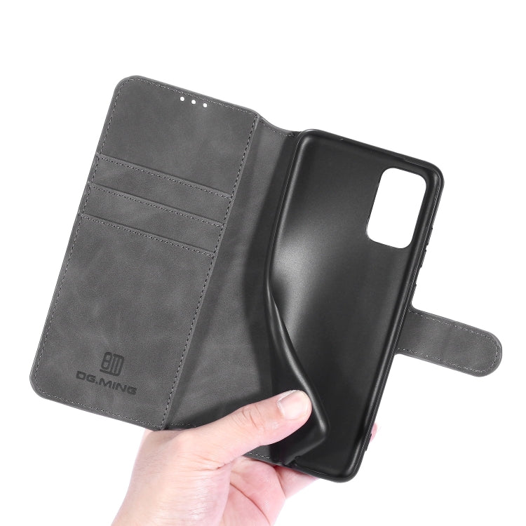 For Galaxy S20 DG.MING Retro Oil Side Horizontal Flip Case with Holder & Card Slots & Wallet