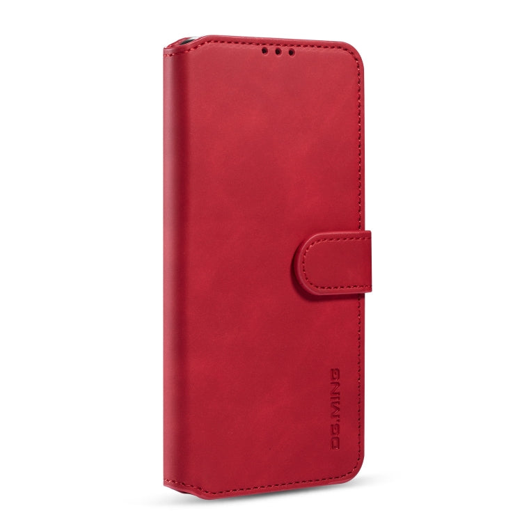 For Galaxy S20 DG.MING Retro Oil Side Horizontal Flip Case with Holder & Card Slots & Wallet