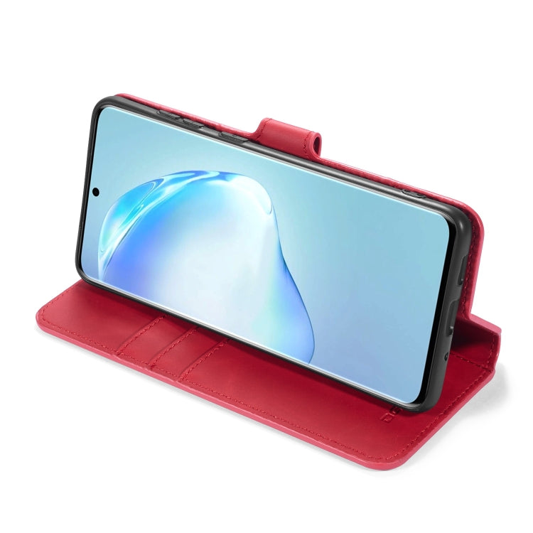 For Galaxy S20 DG.MING Retro Oil Side Horizontal Flip Case with Holder & Card Slots & Wallet