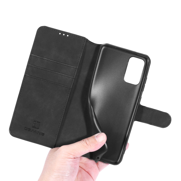 For Galaxy S20+ DG.MING Retro Oil Side Horizontal Flip Case with Holder & Card Slots & Wallet