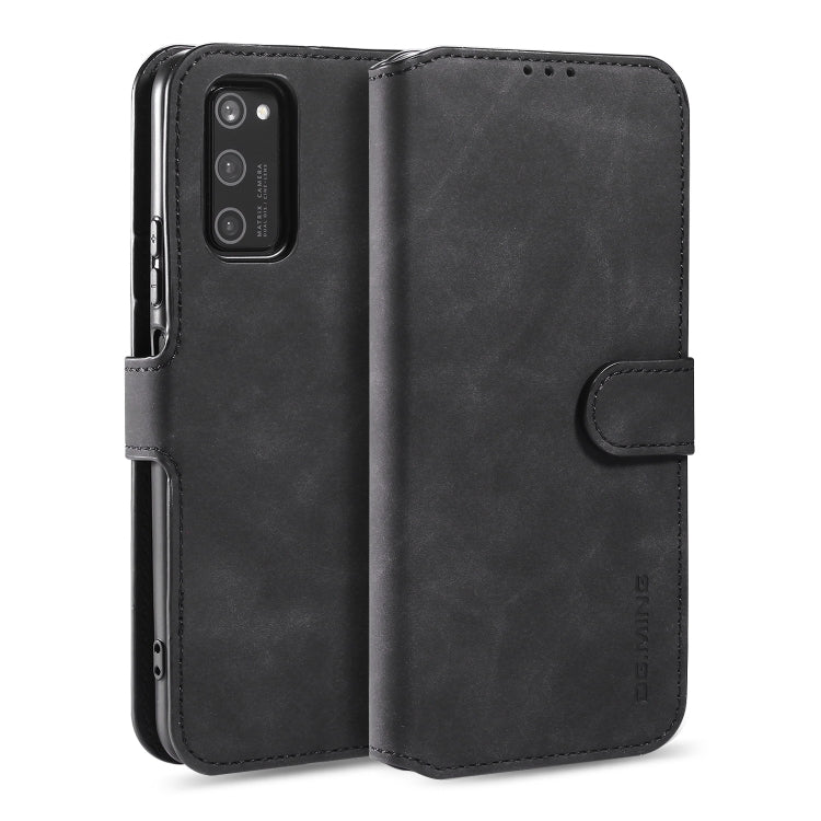 For Huawei Honor V30 DG.MING Retro Oil Side Horizontal Flip Case with Holder & Card Slots & Wallet