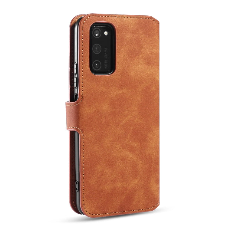For Huawei Honor V30 Pro DG.MING Retro Oil Side Horizontal Flip Case with Holder & Card Slots & Wallet