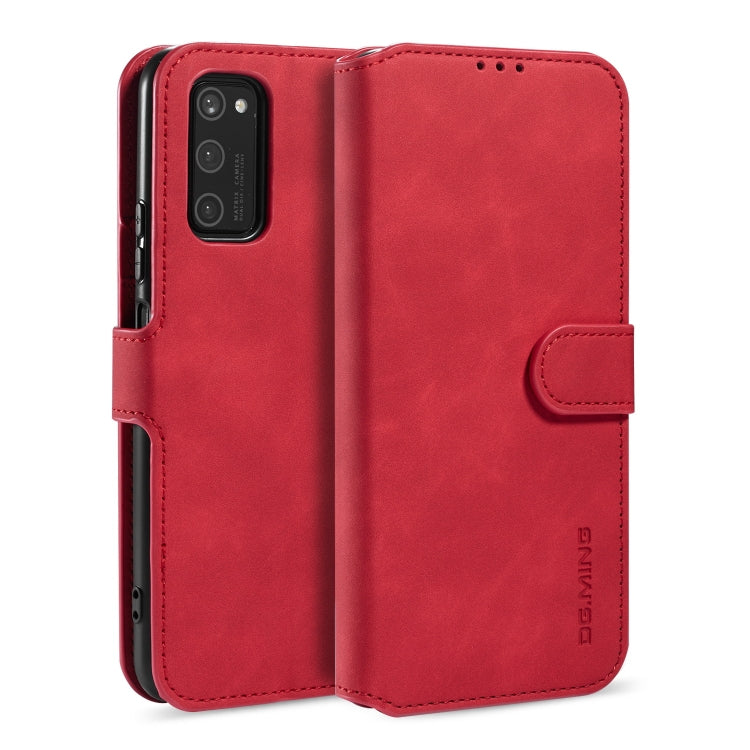 For Huawei Honor V30 Pro DG.MING Retro Oil Side Horizontal Flip Case with Holder & Card Slots & Wallet