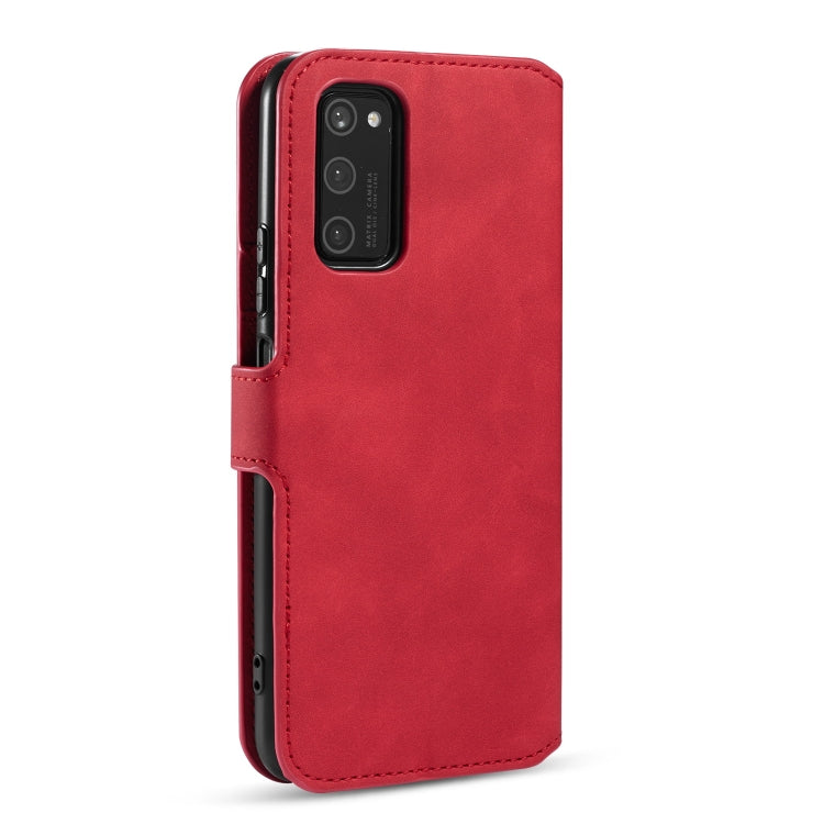 For Huawei Honor V30 Pro DG.MING Retro Oil Side Horizontal Flip Case with Holder & Card Slots & Wallet