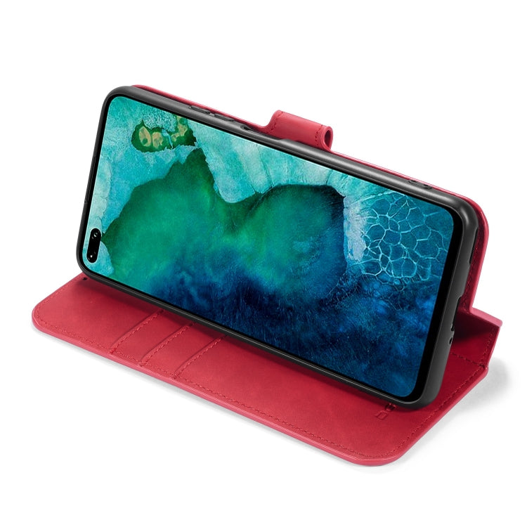 For Huawei Honor V30 Pro DG.MING Retro Oil Side Horizontal Flip Case with Holder & Card Slots & Wallet
