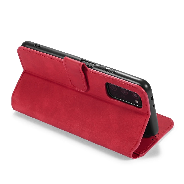 For Huawei Honor V30 Pro DG.MING Retro Oil Side Horizontal Flip Case with Holder & Card Slots & Wallet