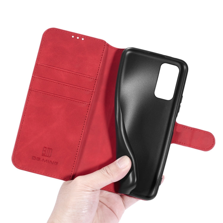For Huawei Honor V30 Pro DG.MING Retro Oil Side Horizontal Flip Case with Holder & Card Slots & Wallet