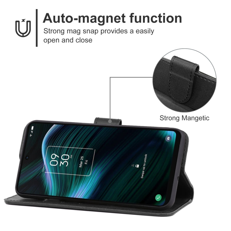 For TCL Stylus Leather Phone Case