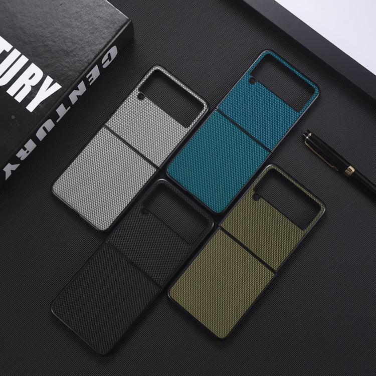 For Samsung Galaxy Z Flip4 5G Nylon Cloth Texture Shockproof PC+TPU Phone Case
