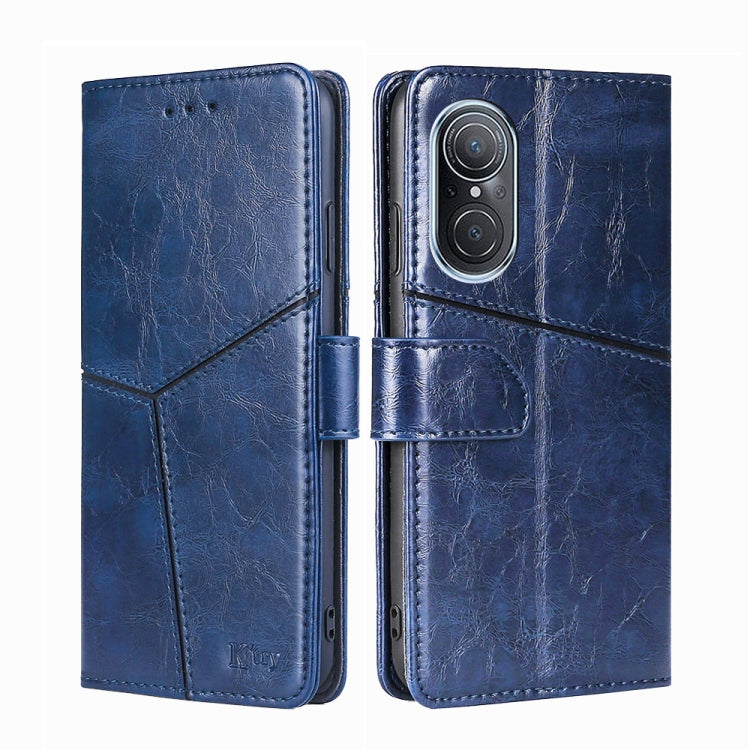 For Huawei Nova 9 SE 4G Geometric Stitching Horizontal Flip Leather Phone Case