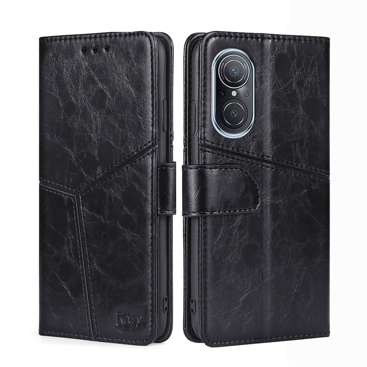 For Huawei Nova 9 SE 4G Geometric Stitching Horizontal Flip Leather Phone Case