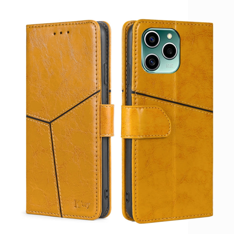 For Honor 60 SE Geometric Stitching Horizontal Flip Leather Phone Case