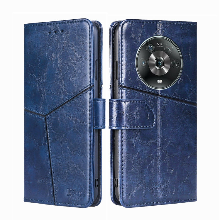 For Honor Magic4 Geometric Stitching Horizontal Flip Leather Phone Case