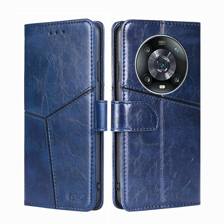 For Honor Magic4 Pro Geometric Stitching Horizontal Flip Leather Phone Case