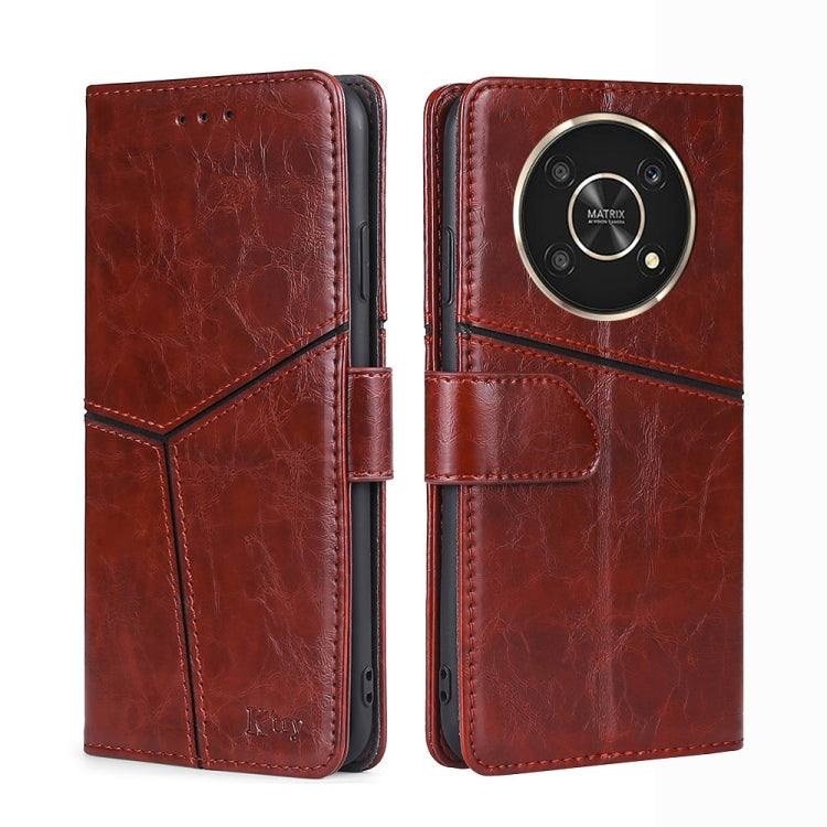 For Honor X30 Geometric Stitching Horizontal Flip Leather Phone Case