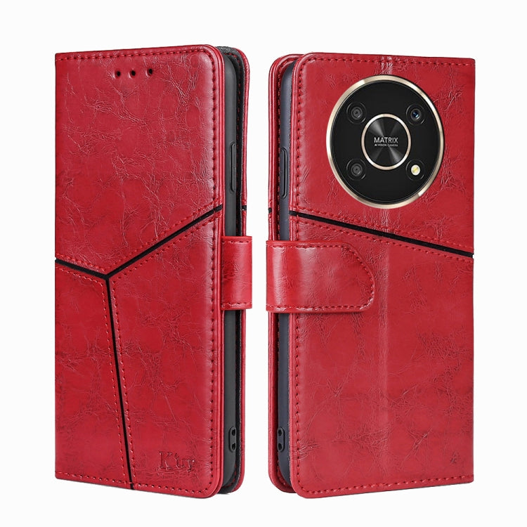 For Honor X30 Geometric Stitching Horizontal Flip Leather Phone Case
