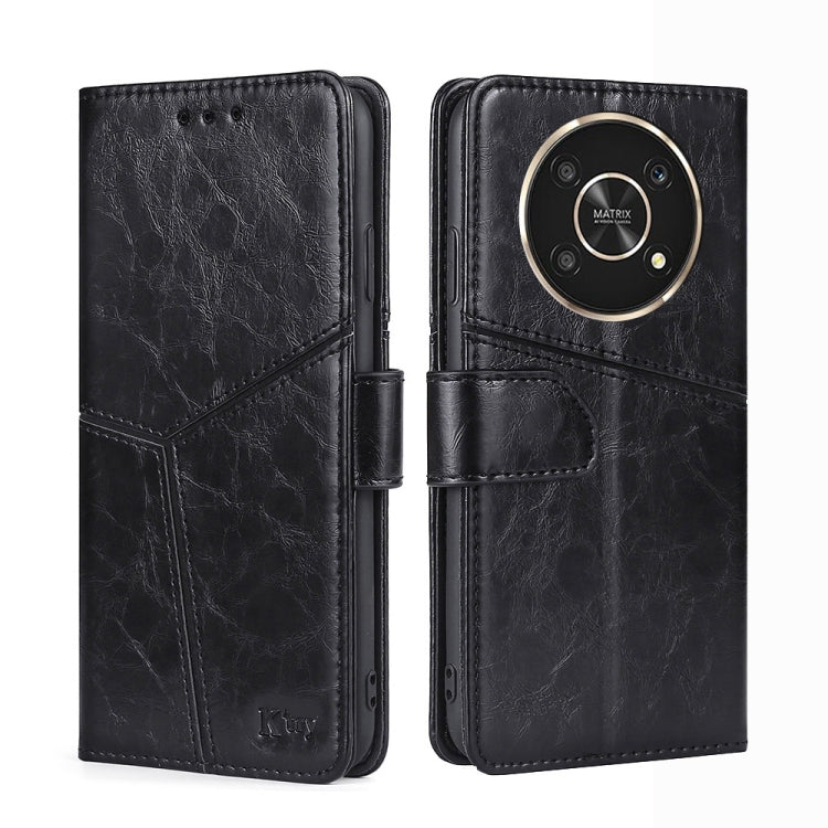For Honor X30 Geometric Stitching Horizontal Flip Leather Phone Case